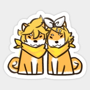 Kagamine Shibe Twins Sticker